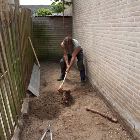 Herinrichting tuin in wijk De Maten, Apeldoorn